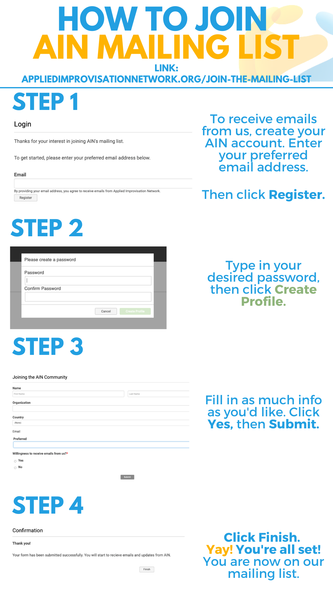 Join The Mailing List join-the-mailing-list